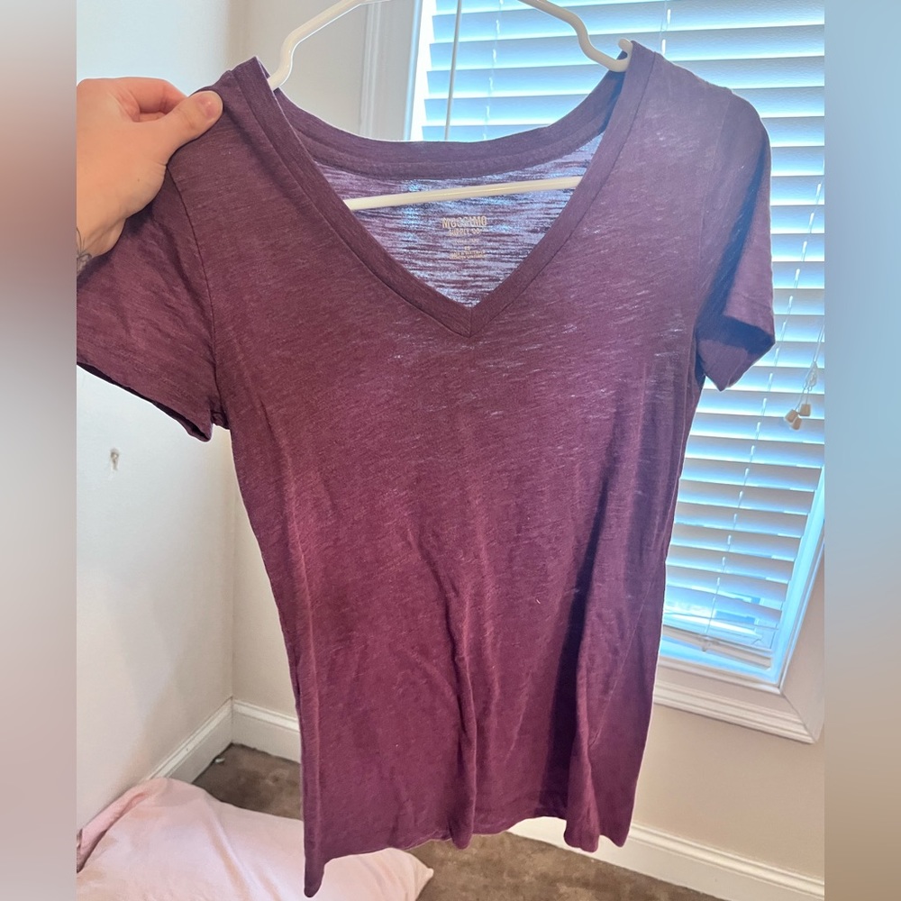 Purple V-Neck